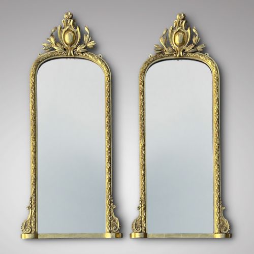 Pair of 19th Century Giltwood Console Mirrors