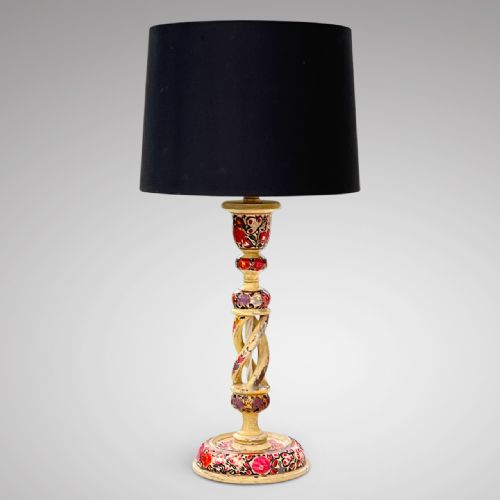 19th Century Kashmiri Table Lamp