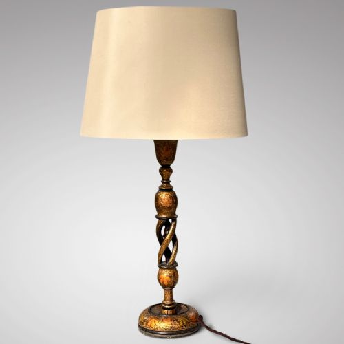 Stunning Large 19th Century Kashmiri Table Lamp