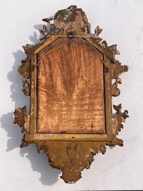 19TH CENTURY GILT FRAMED CHERUB BRACKET MIRROR - ADDITIONAL PHOTO 8