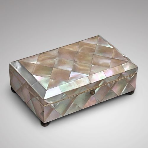 19th Century Mother of Pearl Jewellery Box
