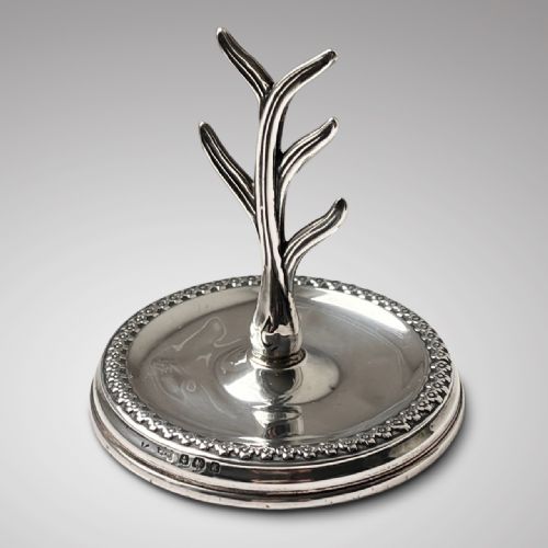 Antique Silver Ring Tree