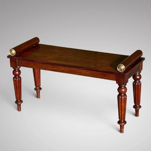 William IV Mahogany Hall Bench
