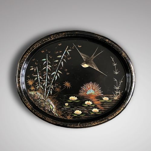 SET OF THREE 19TH CENTURY TOLEWARE TRAYS - ADDITIONAL PHOTO 3