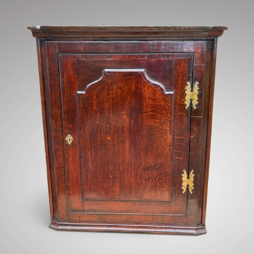 fig 1. George III Oak Corner Cupboard