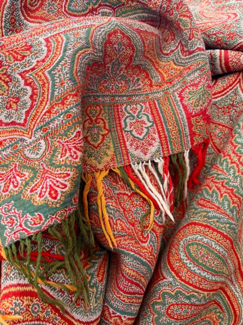 A Stunning Victorian Paisley Woollen Shawl