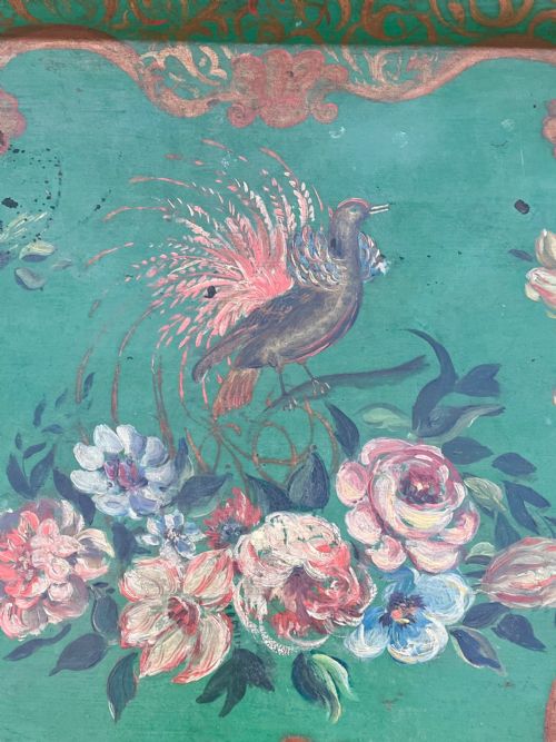 fig 1. 19th Century Green Toleware Tray