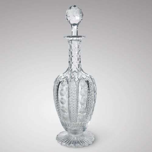 EDWARDIAN LEAD CRYSTAL DECANTER - ADDITIONAL PHOTO 1