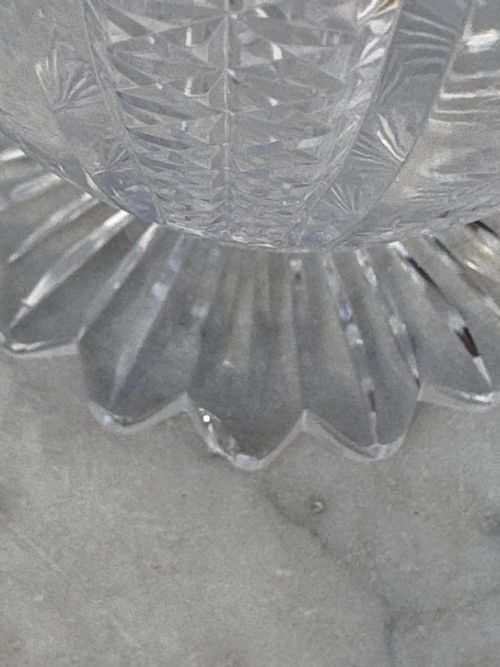 EDWARDIAN LEAD CRYSTAL DECANTER - ADDITIONAL PHOTO 2