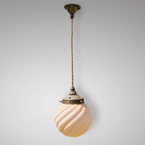ART DECO OPALINE PENDANT LIGHT
