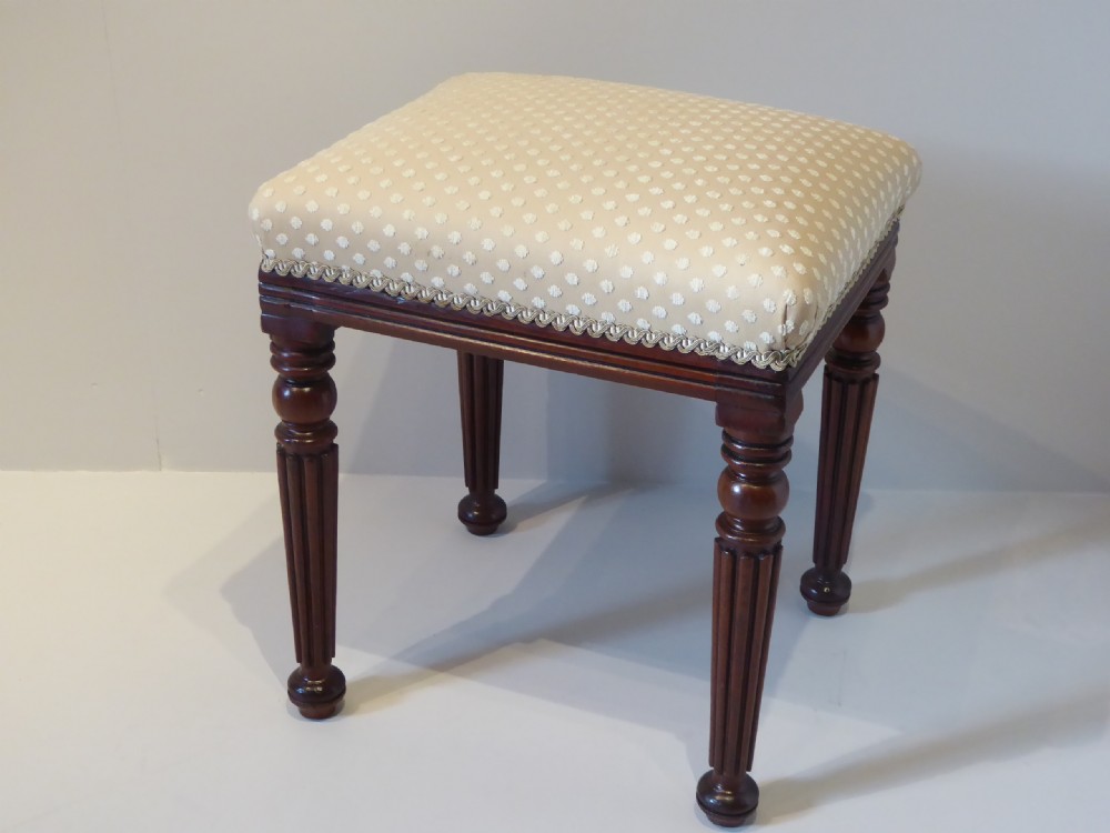 William IV Mahogany Stool