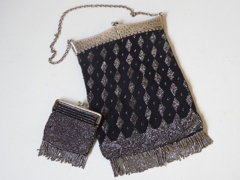 Edwardian Beaded Evening Bag with Purse
