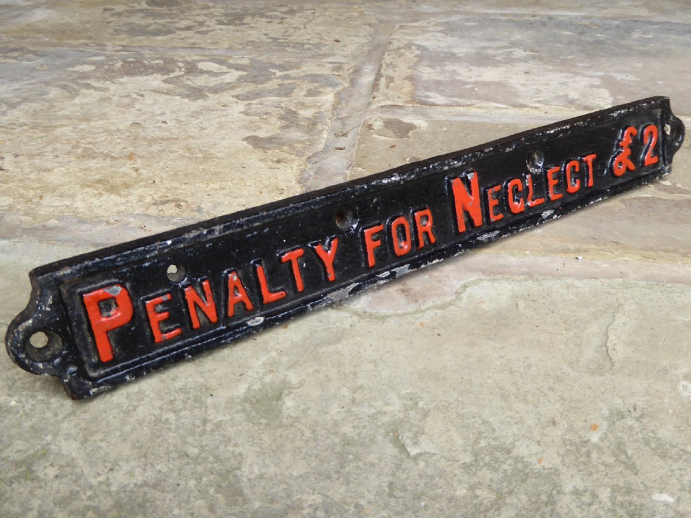Late 19th Century Railway sign
