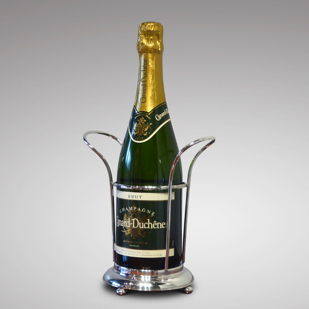 19th Century Silver Bottle Holder
