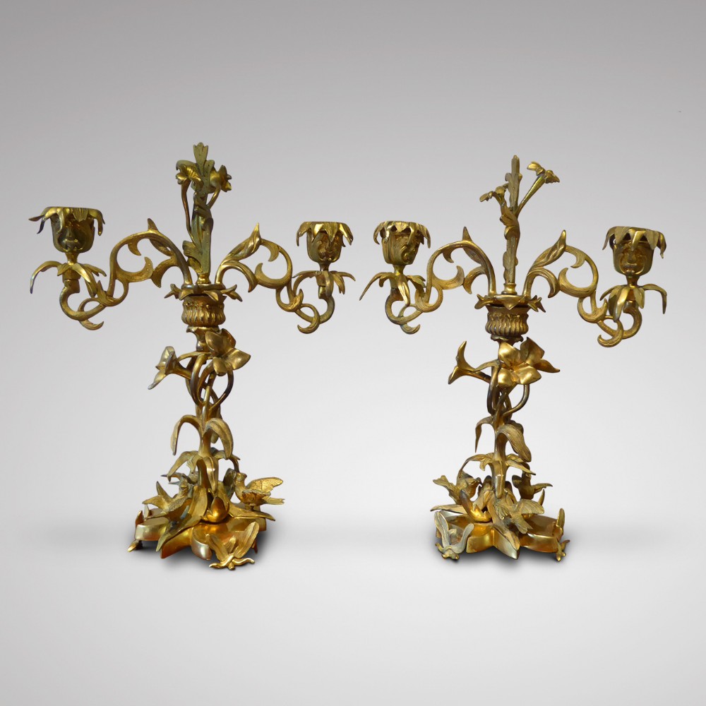 A Pair of French Louis Phillipe Candelabra