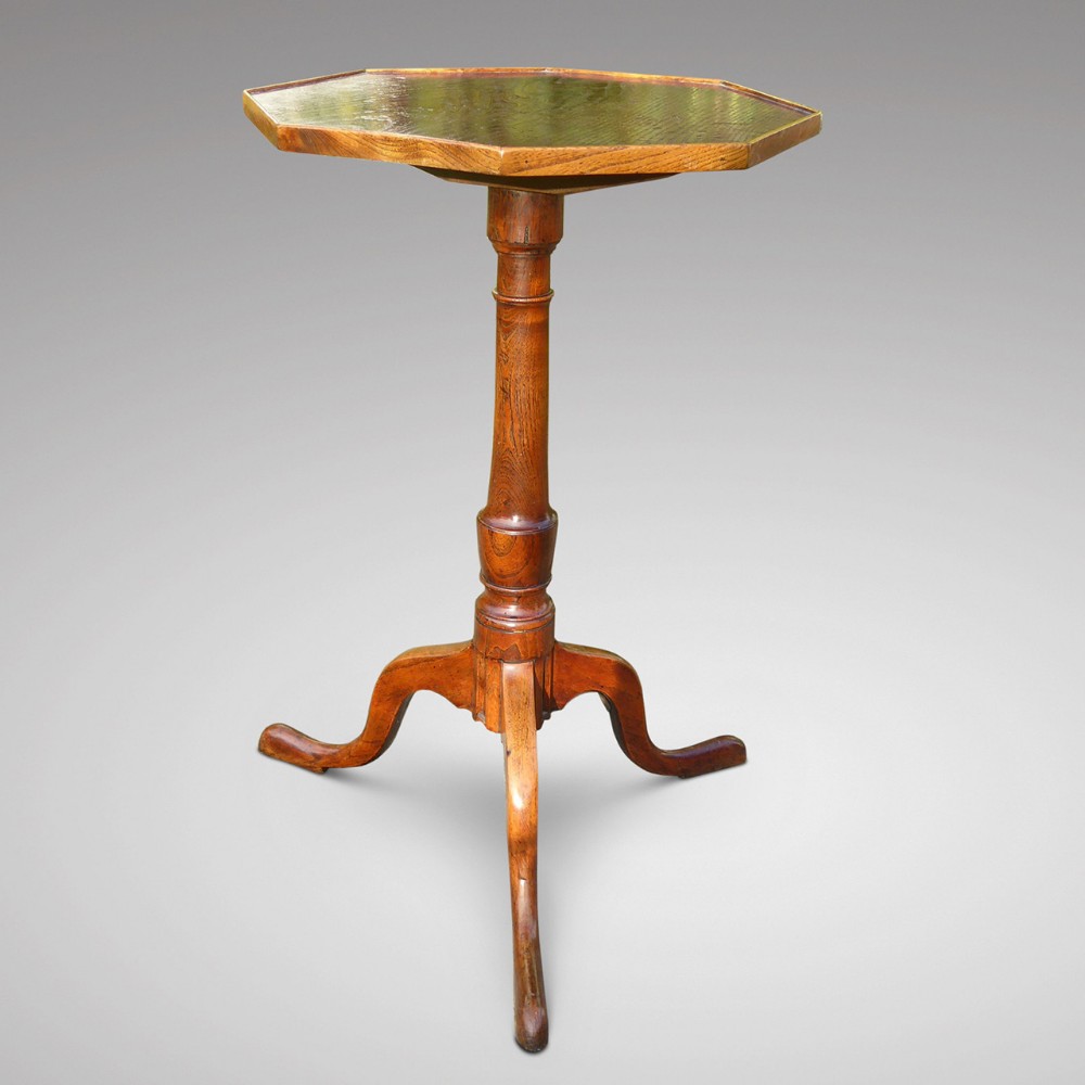 George III Elm Pedestal Table