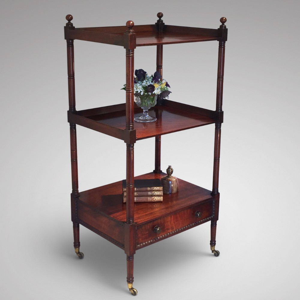 George IV Mahogany Whatnot