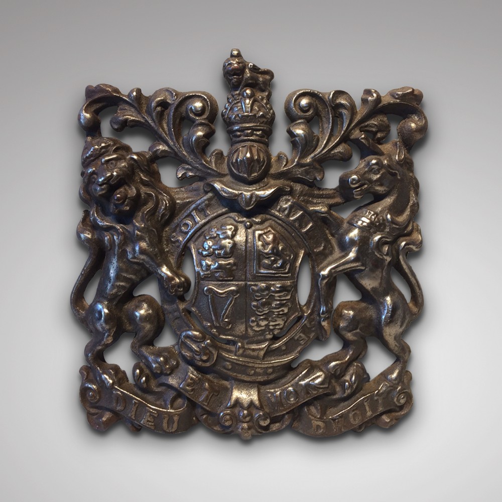 19th Century Cast Iron Royal Coat of Arms