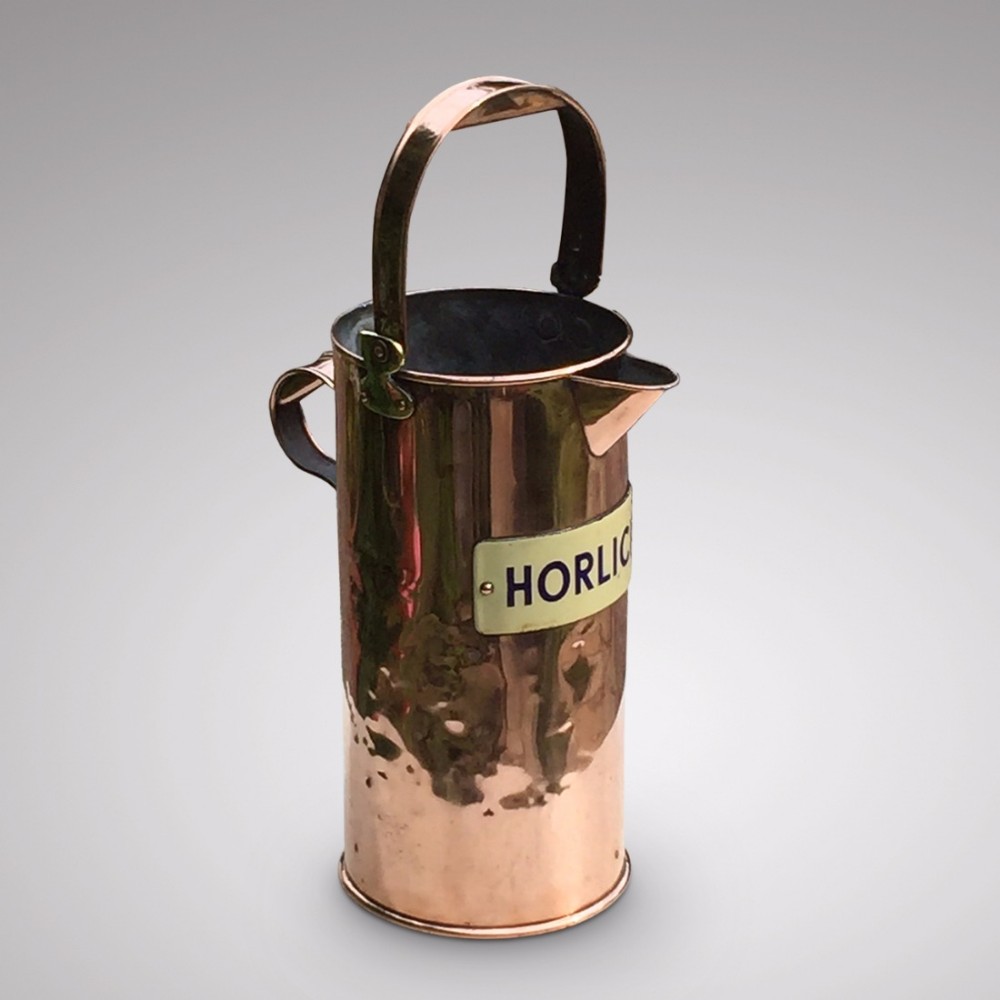 Rare Copper Horlicks Advertising Jug