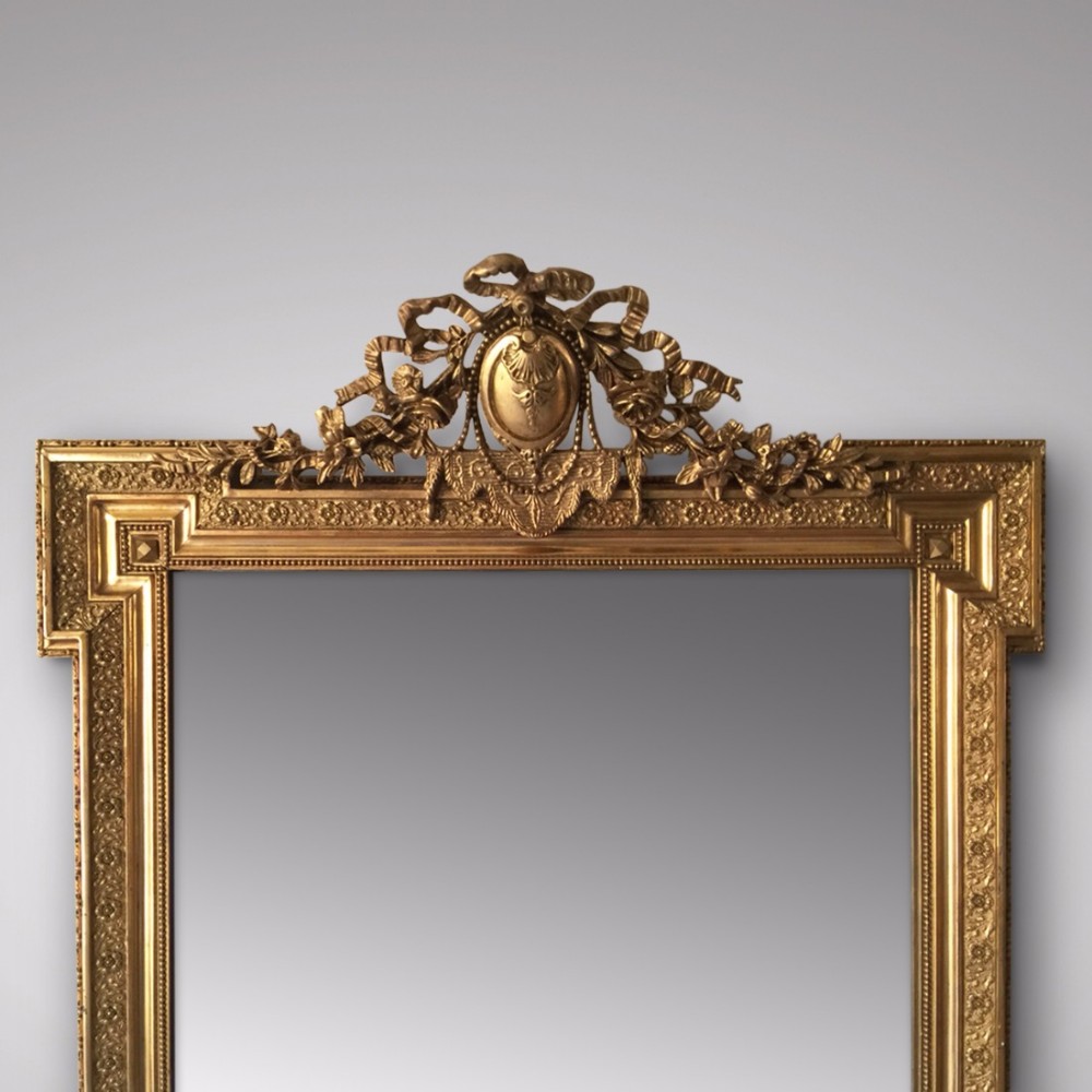 19th Century French Gilt Framed Mirror