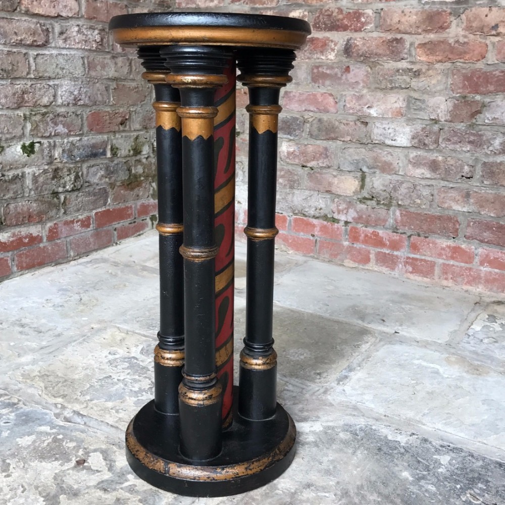 Decorative Victorian Painted Pedestal