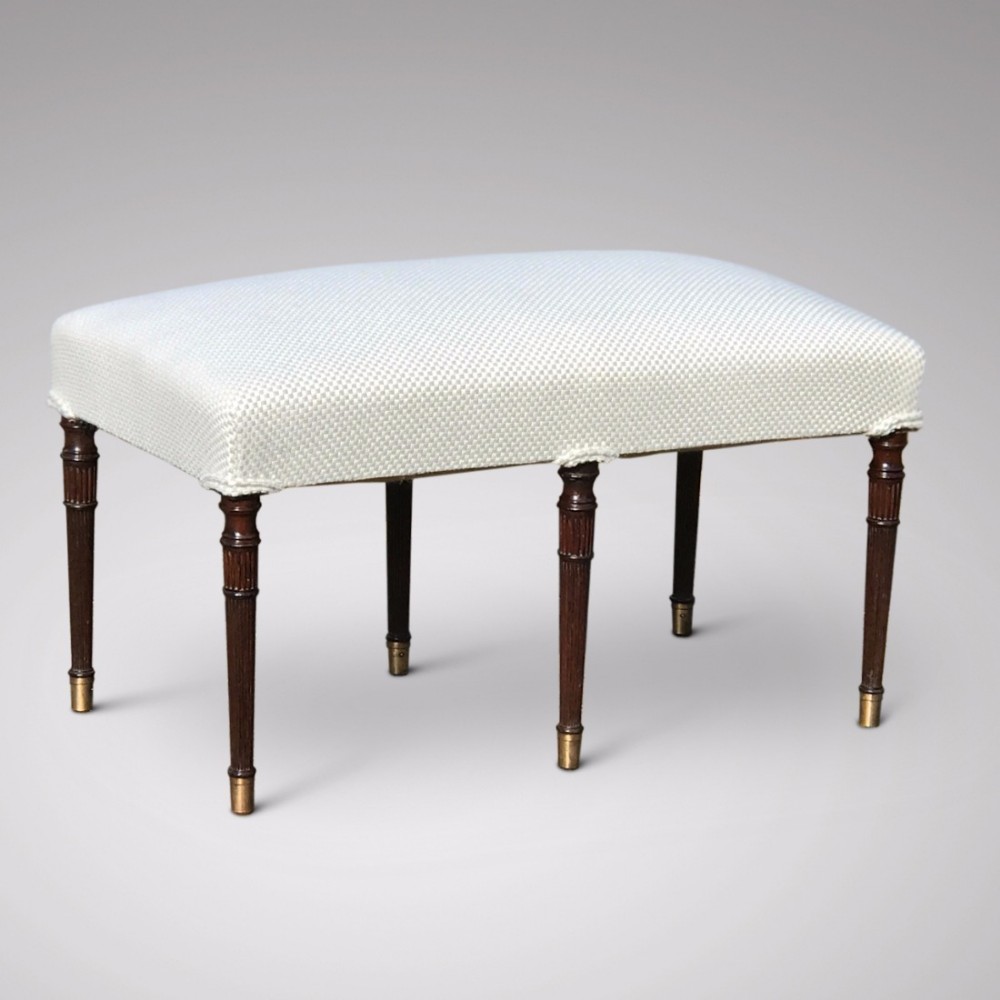 A Superb Regency Mahogany 6 Leg Stool