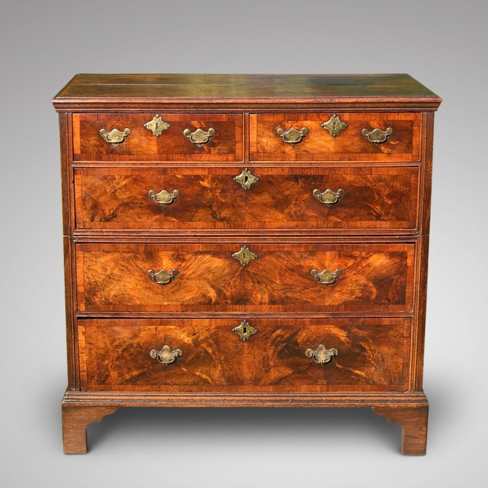 Early 18th Century Oak & Walnut Chest of Drawers