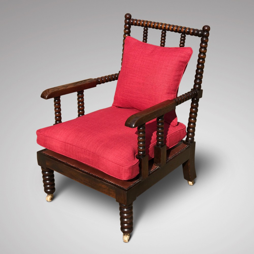 Superb William IV Bobbin Turned Armchair