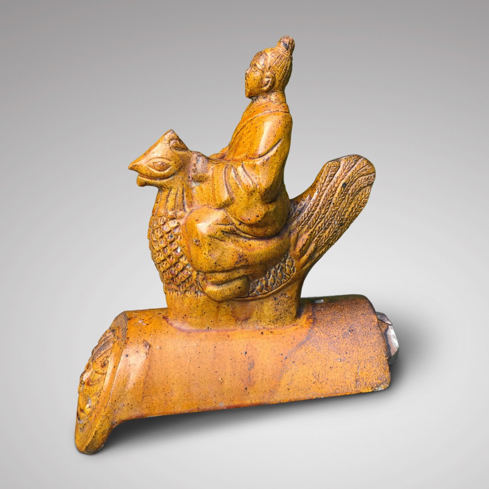 19th Century Chinese Glazed Ridge Tile