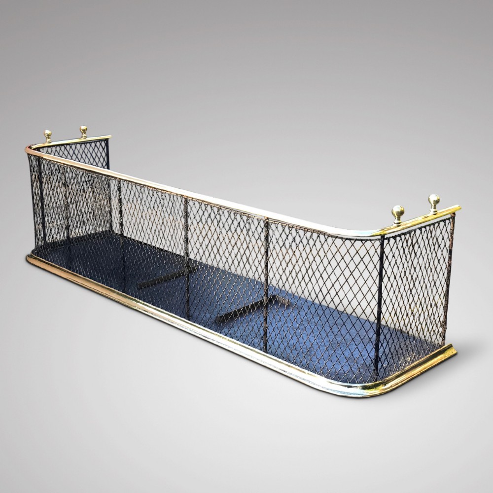 Regency Brass Topped Fire Guard