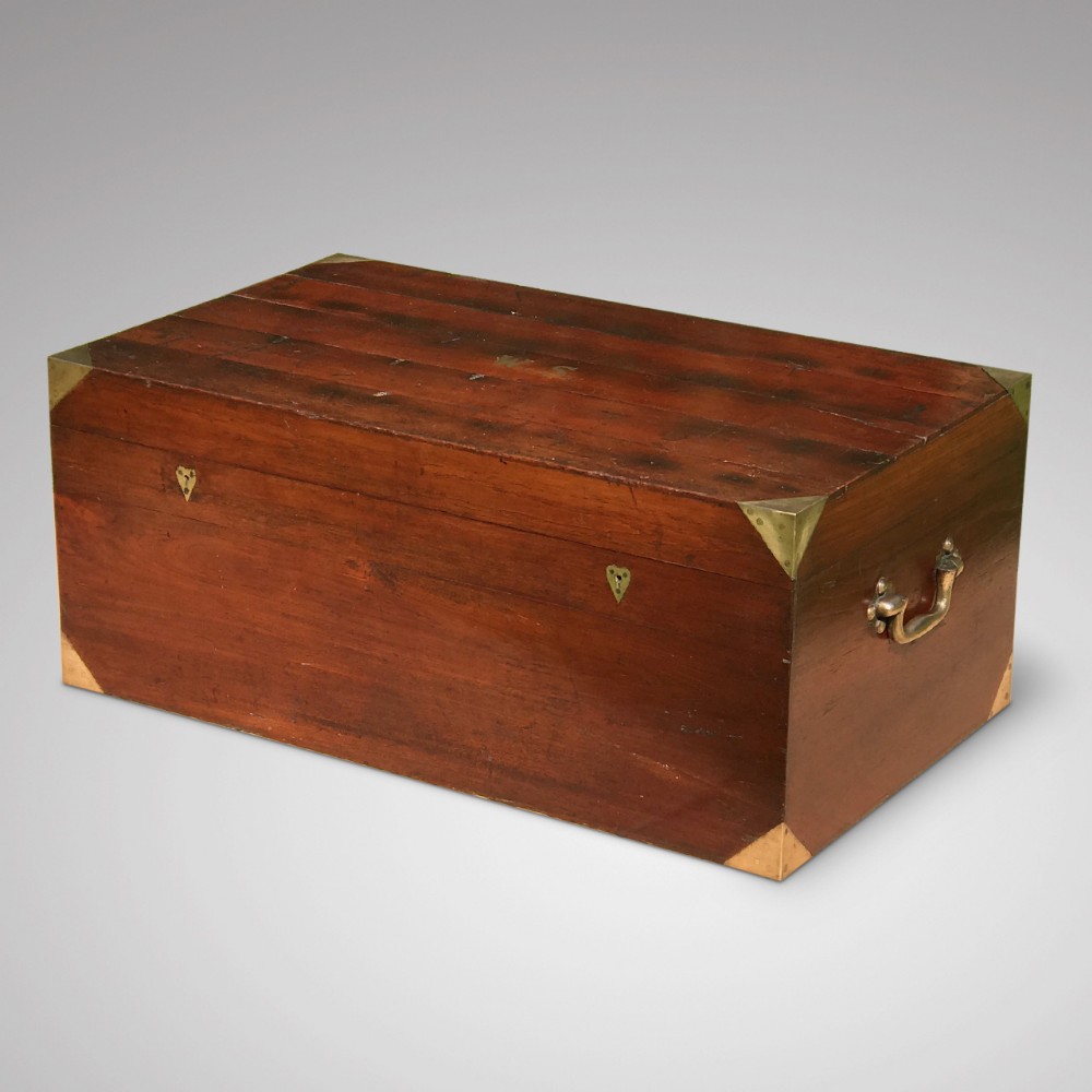 19th Century Padouk Campaign Trunk