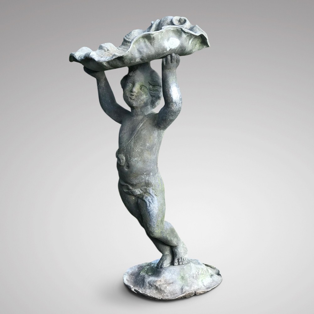 Victorian Lead Bird Bath