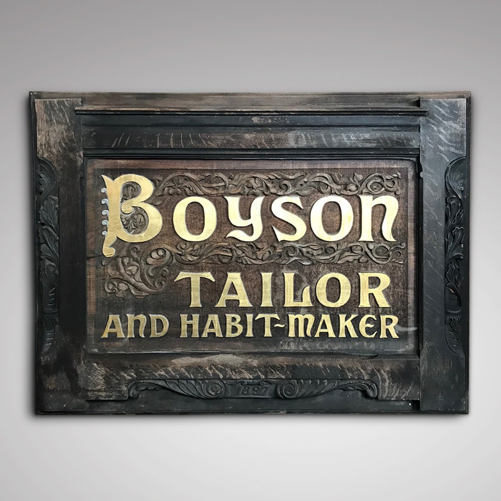 Fabulous Large Victorian Shop Sign