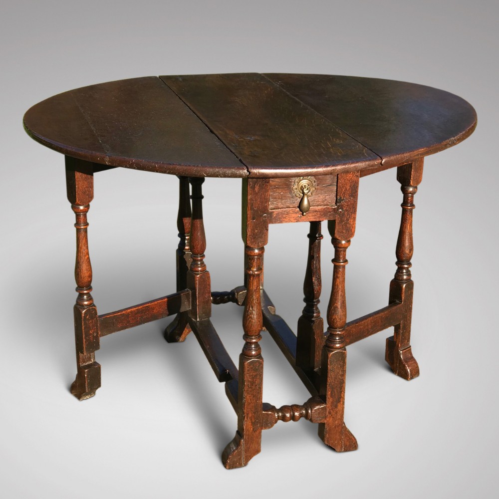 Small 17th Century Oak Gateleg Table