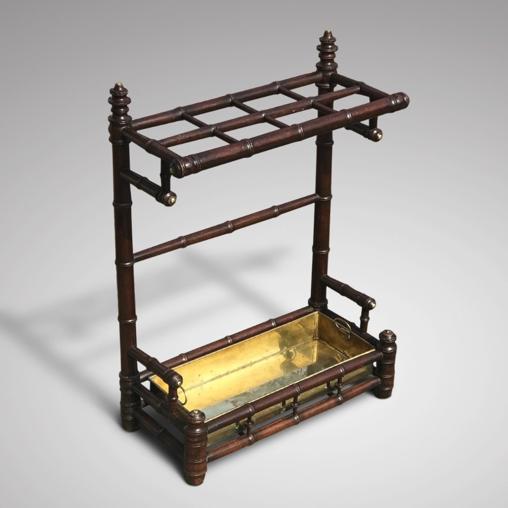 Edwardian Simulated Bamboo Stick Stand