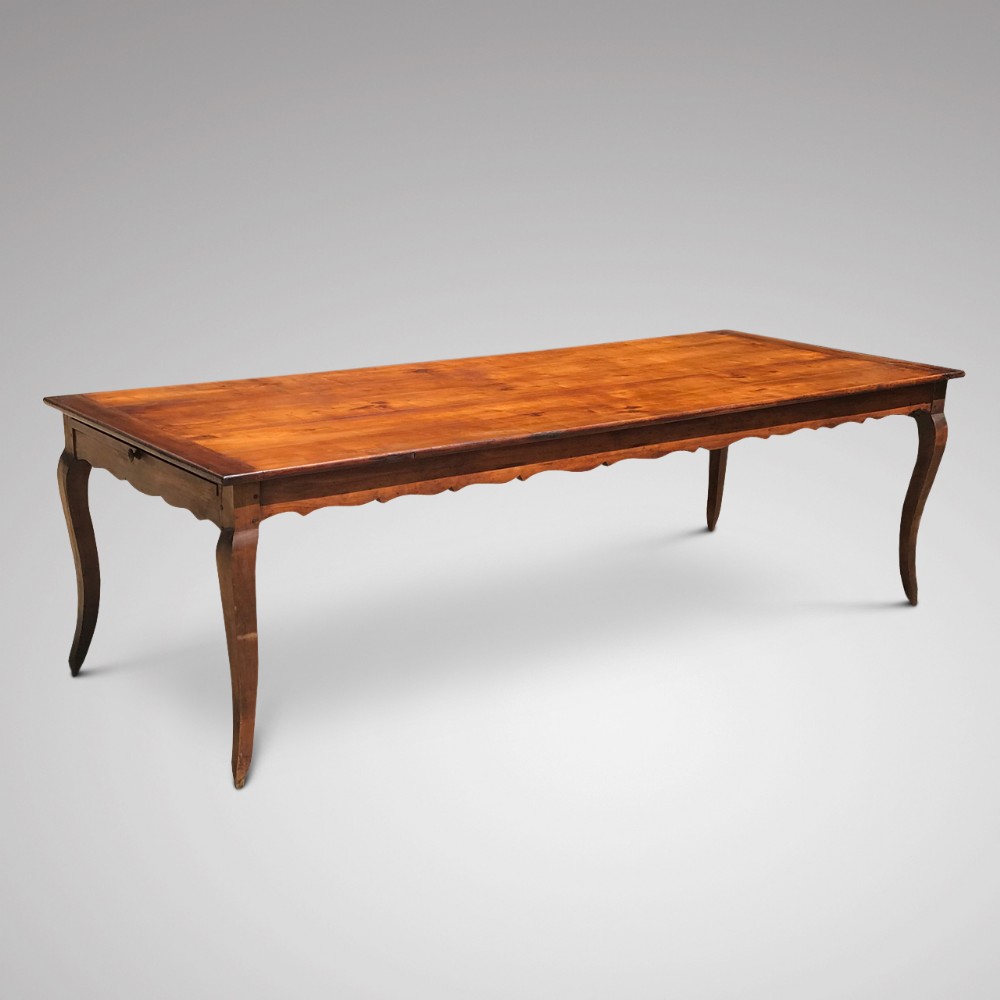 Very Large French 2nd Empire Fruitwood Dining Table