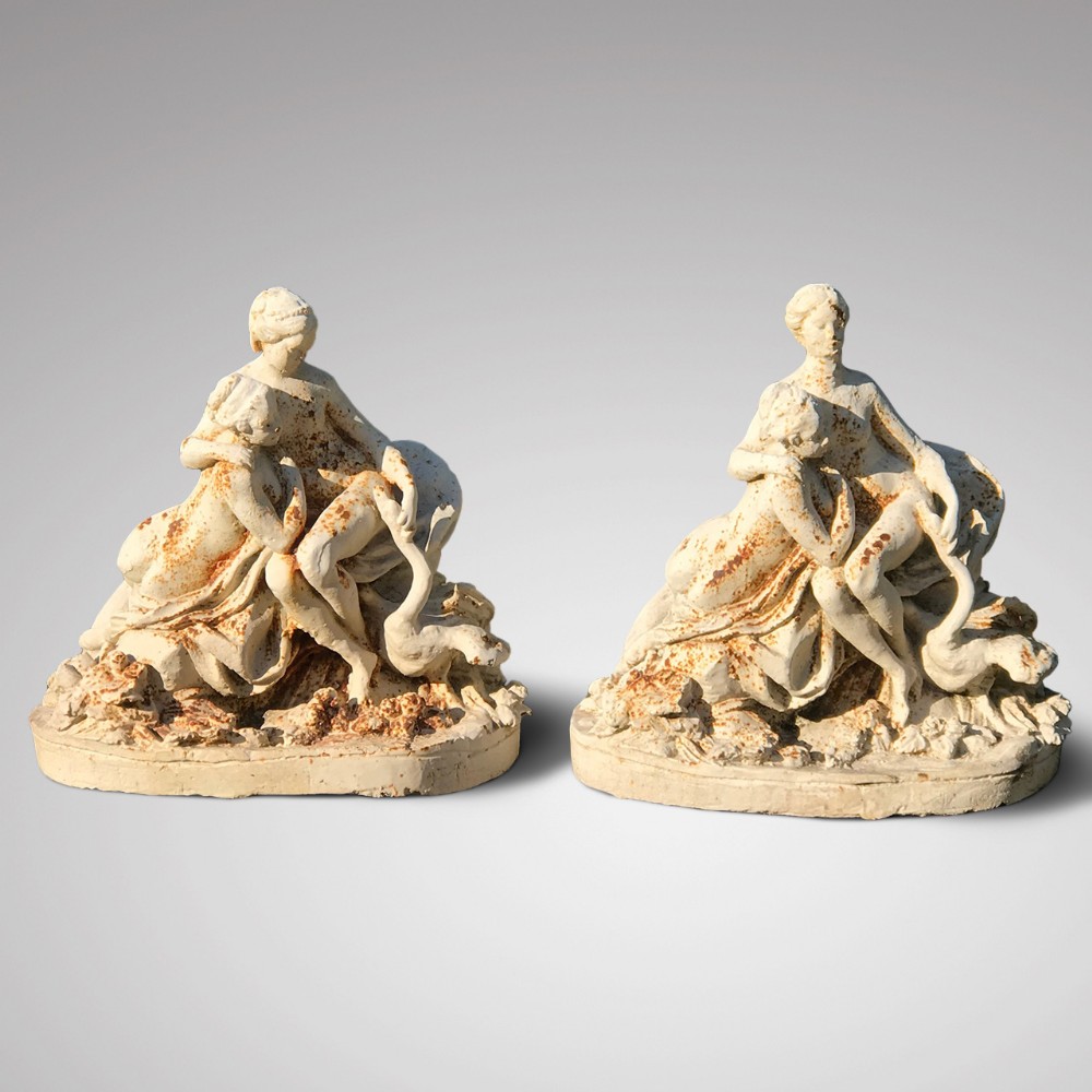 Pair of 19th Century Cast Iron Figures