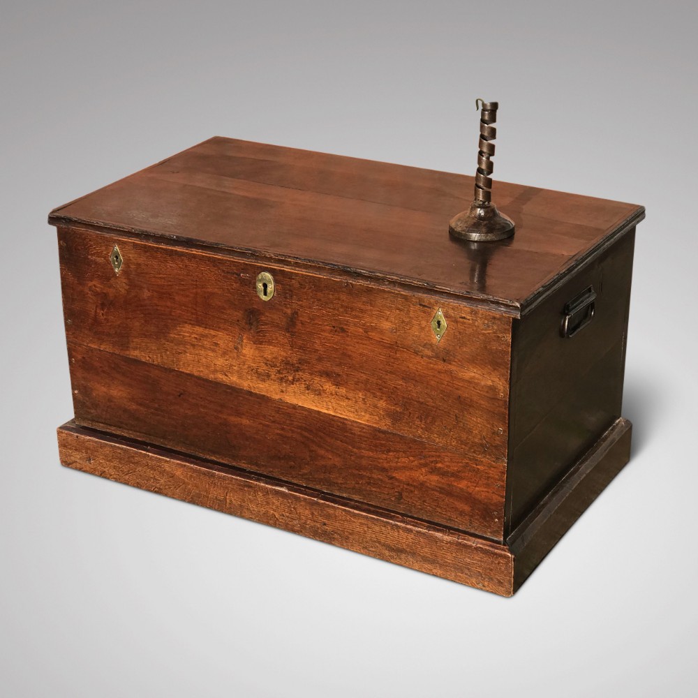 19th Century Oak Blanket Box 