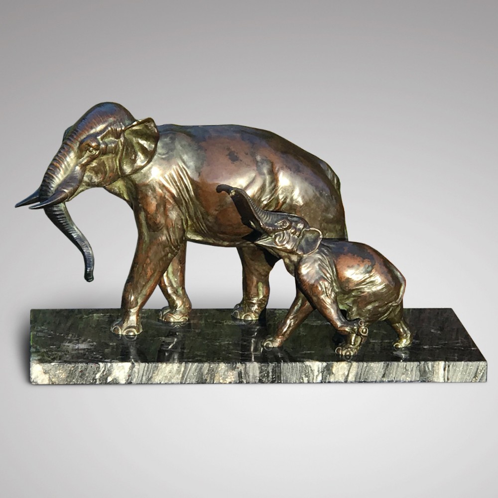 Large Signed French Bronze Sculpture