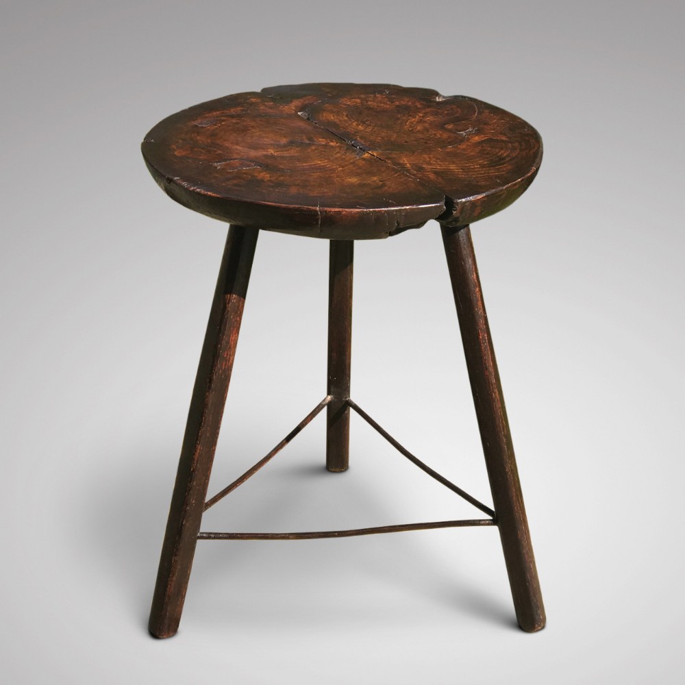 Early 19th Century Welsh Oak Cricket Table