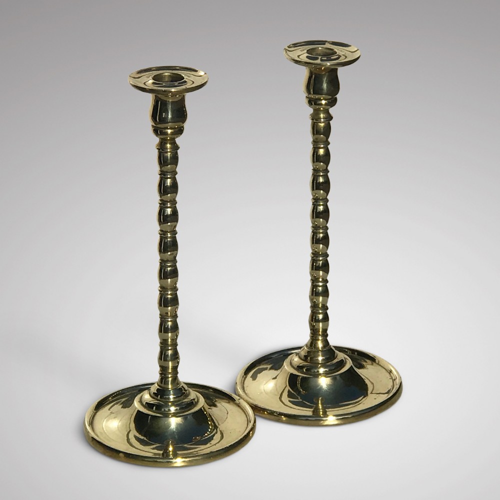 Pair of 19th Century Brass Candlesticks