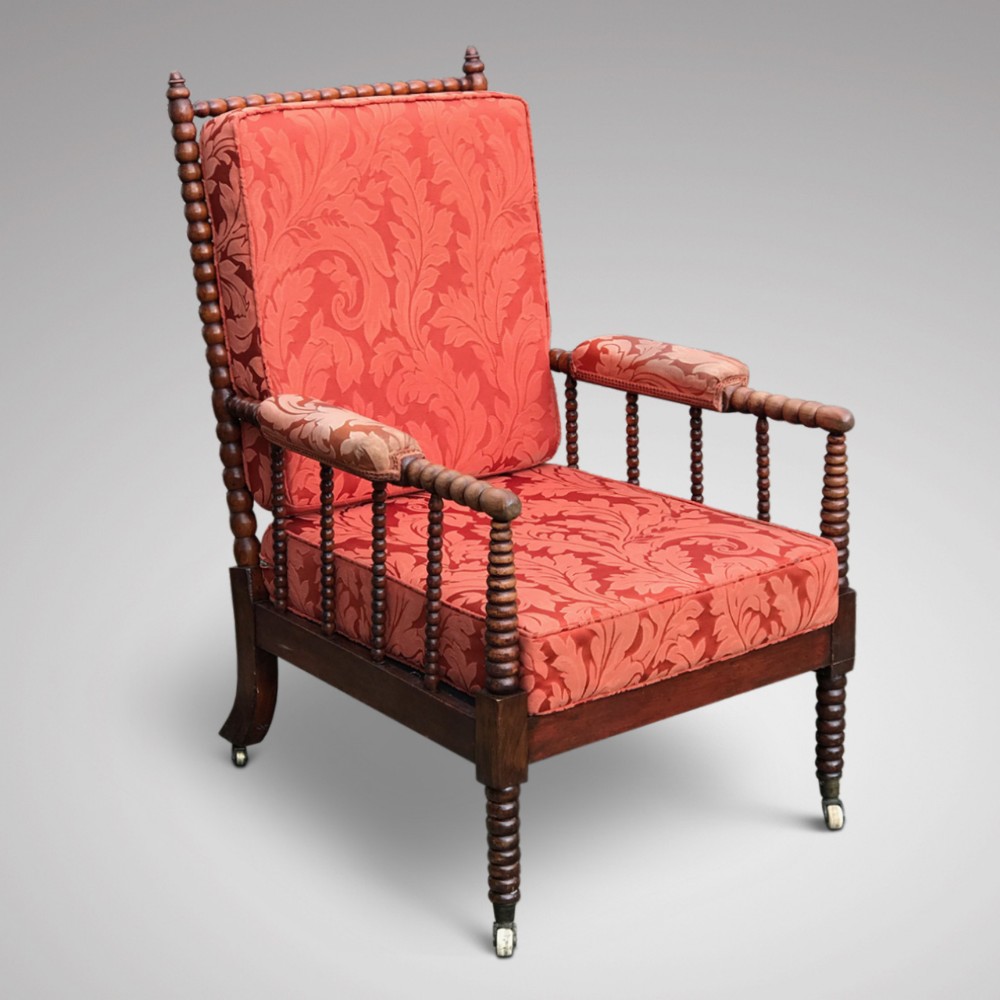 William IV Mahogany Bobbin Turned Armchair