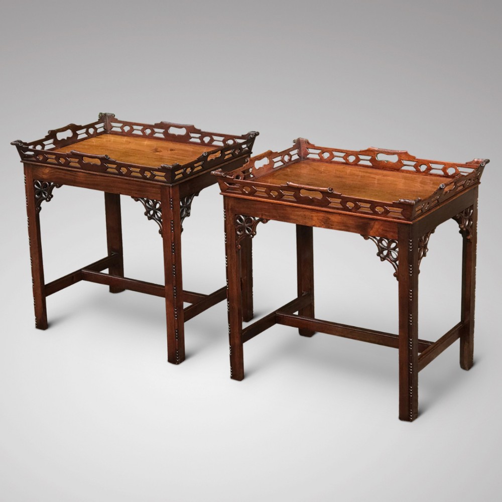 Pair of Early 20th Century Mahogany Side Tables