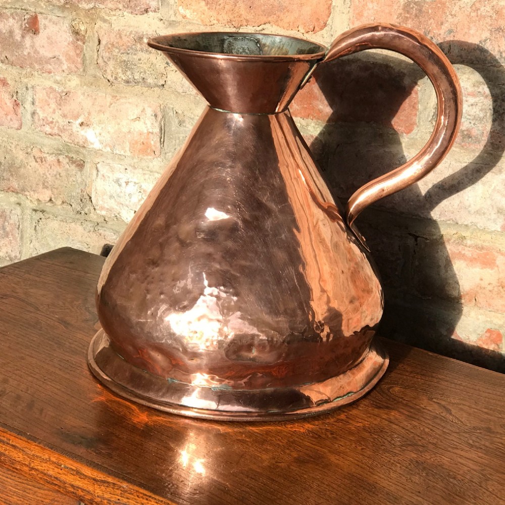 19th Century 2 Gallon Copper Harvest Measure