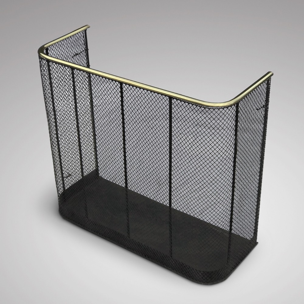 Victorian Nursery Fire Guard with Brass Rail