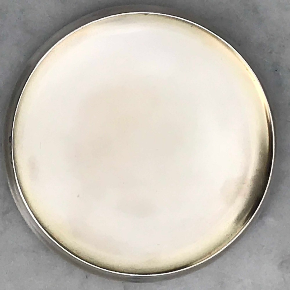 Webb Crystal Bowl with Sterling Siver & Enamel Top View V