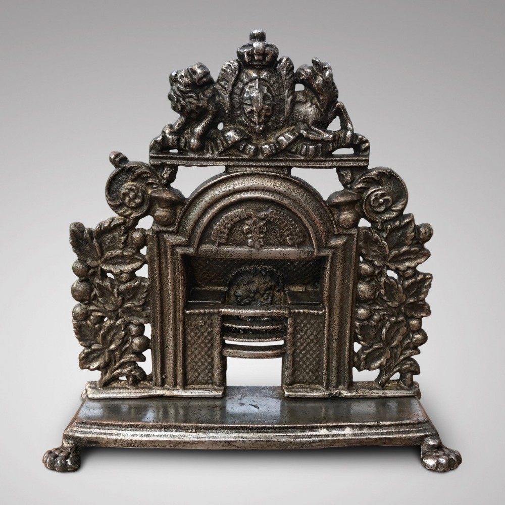 19th Century Sample Cast Iron Fireplace 