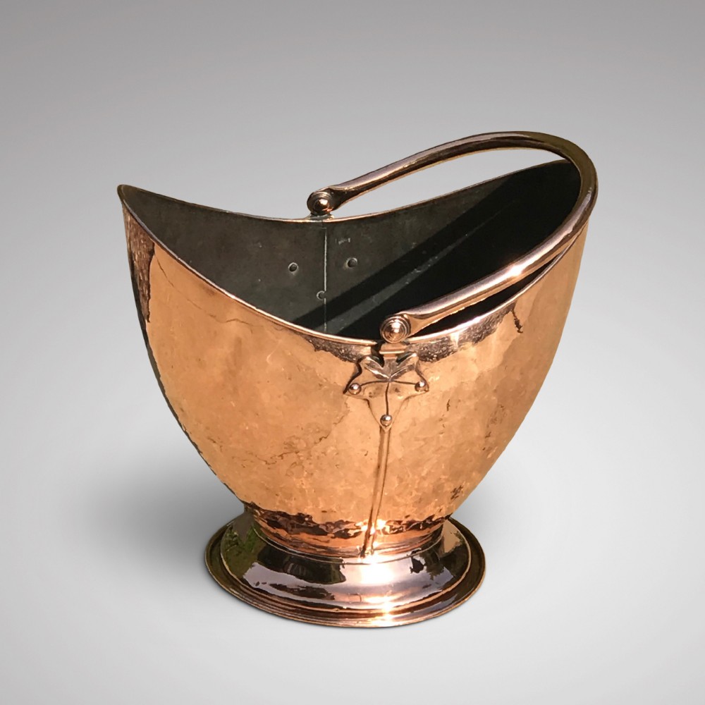 William IV Copper Coal Scuttle