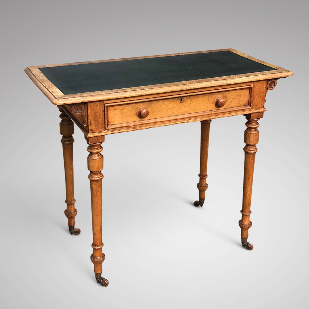 Aesthetic Movement Ash Writing Table by Robson & Son