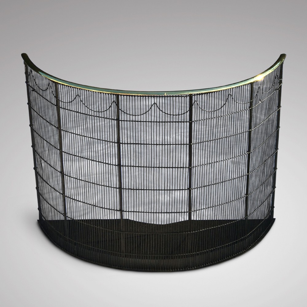 19th Century Curved Nursery Fire Guard